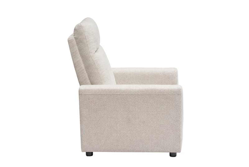 Leia Manuell Reclinerfåtölj i Tyg - Beige - Möbler - Vardagsrum - Fåtöljer - Biofåtöljer & reclinerfåtöljer