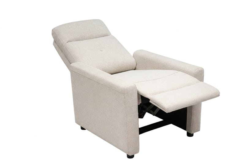Leia Manuell Reclinerfåtölj i Tyg - Beige - Möbler - Vardagsrum - Fåtöljer - Biofåtöljer & reclinerfåtöljer