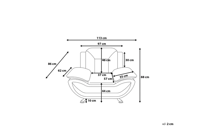Leira Fåtölj - Vit - Möbler - Vardagsrum - Fåtöljer
