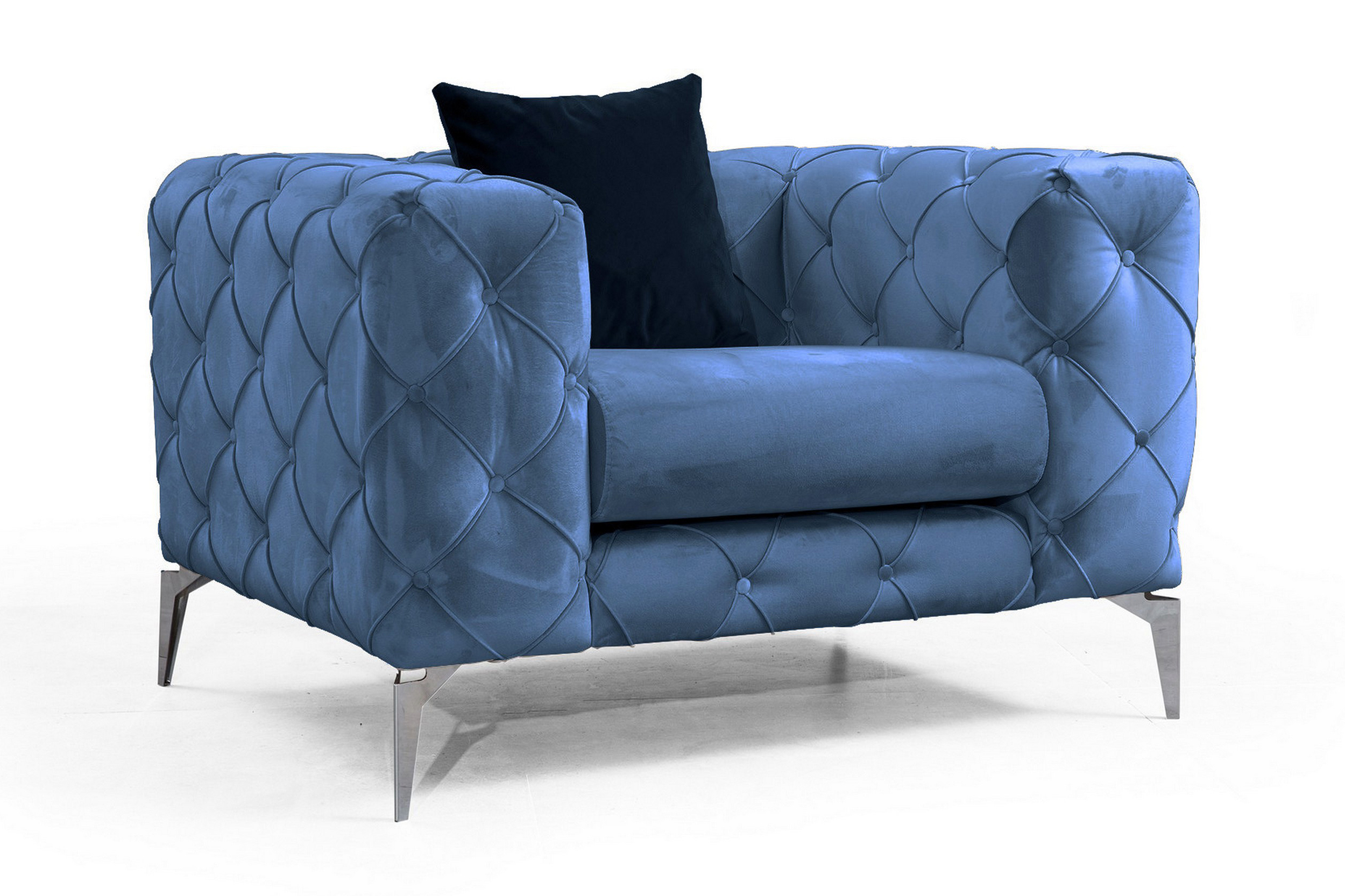 leithfield fåtölj blå -