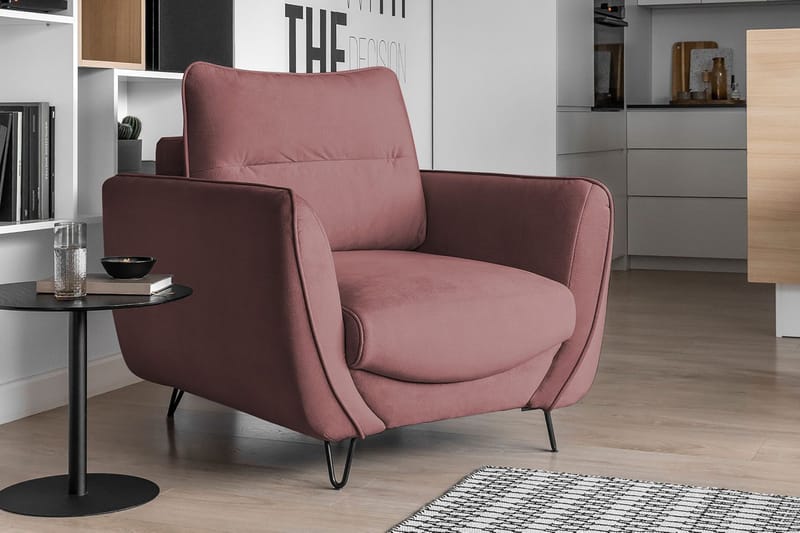 Lence Fåtölj - Rosa - Möbler - Vardagsrum - Fåtöljer
