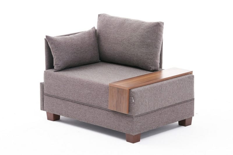 Algeria Schäslongfåtölj, Brun