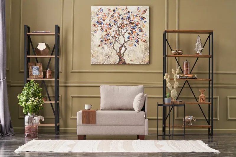 Algeria Schäslongfåtölj - Cream - Möbler - Vardagsrum - Fåtöljer - Liggfåtöljer