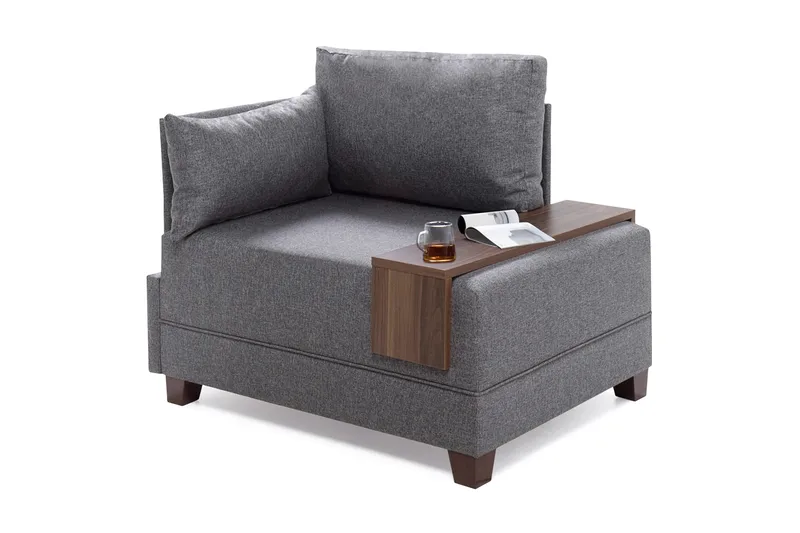 Algeria Schäslongfåtölj, Grå