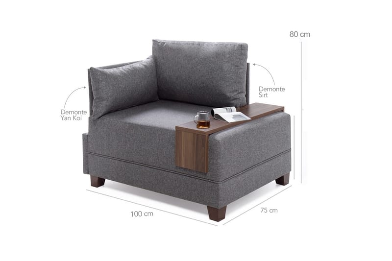 Algeria Schäslongfåtölj - Röd - Möbler - Vardagsrum - Fåtöljer - Liggfåtöljer
