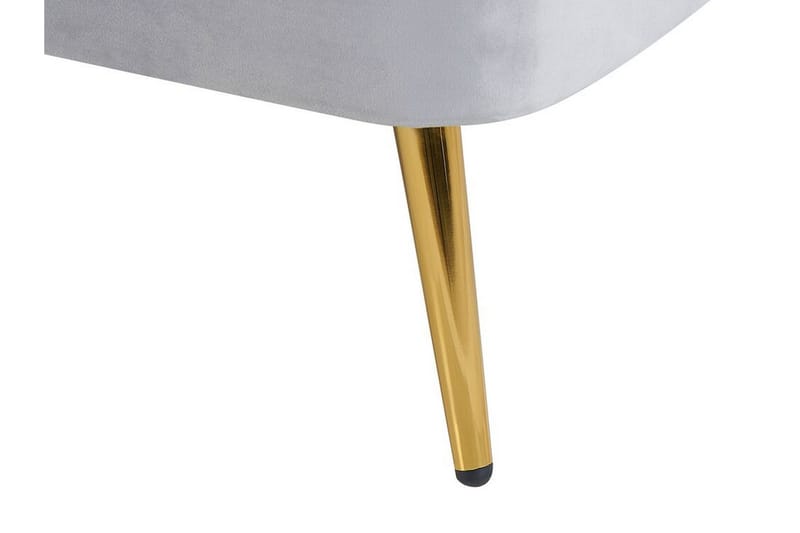 Allier Schäslong Vänster - Sammet/Grå - Möbler - Vardagsrum - Fåtöljer - Liggfåtöljer