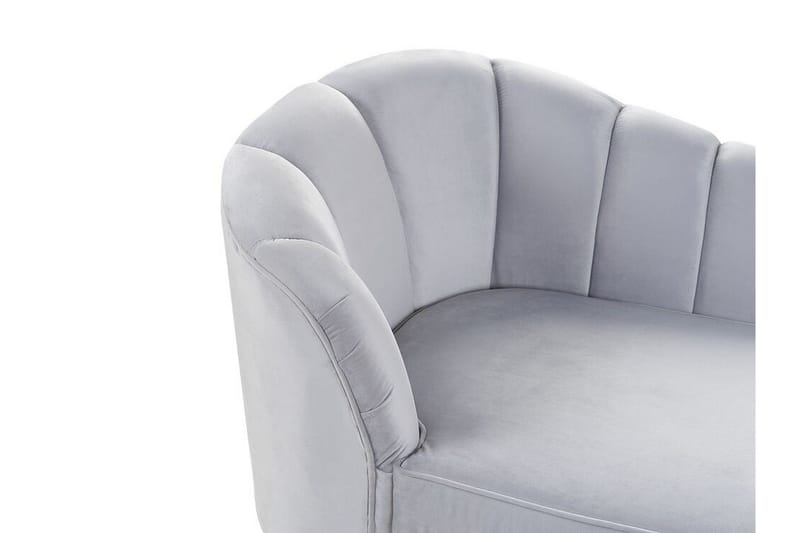 Allier Schäslong Vänster - Sammet/Grå - Möbler - Vardagsrum - Fåtöljer - Liggfåtöljer