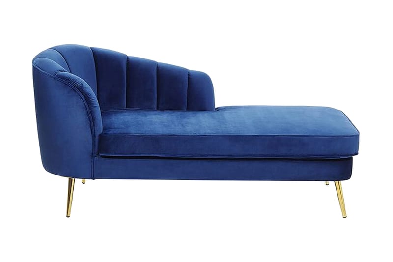 Allier Schäslong Vänster - Sammet/Koboltblå - Möbler - Vardagsrum - Fåtöljer - Liggfåtöljer