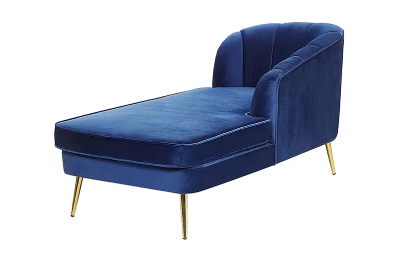 Allier Schäslong Vänster - Sammet/Koboltblå - Möbler - Vardagsrum - Fåtöljer - Liggfåtöljer