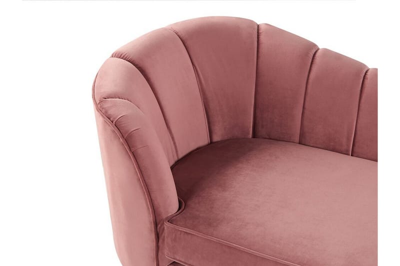 Allier Schäslong Vänster - Sammet/Rosa - Möbler - Vardagsrum - Fåtöljer - Liggfåtöljer
