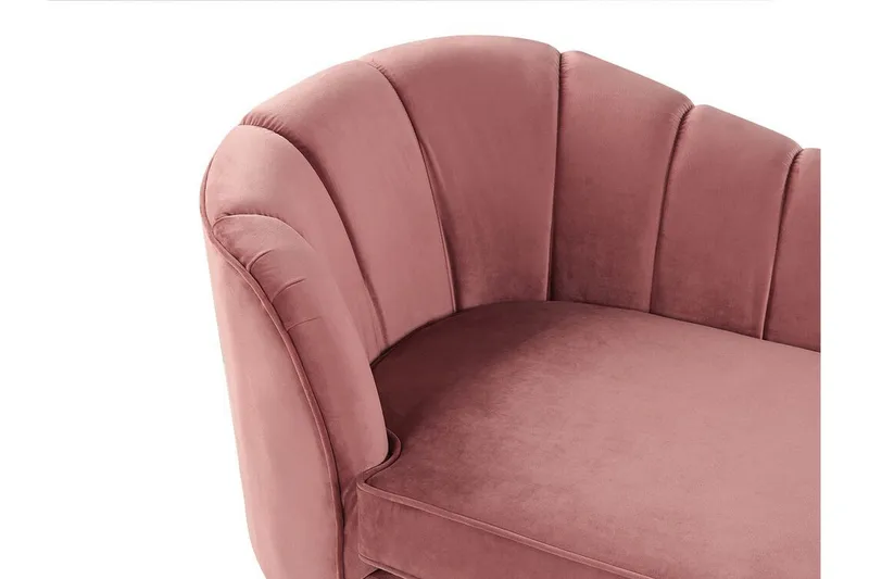 Allier Schäslong Vänster - Sammet/Rosa - Möbler - Vardagsrum - Fåtöljer - Liggfåtöljer
