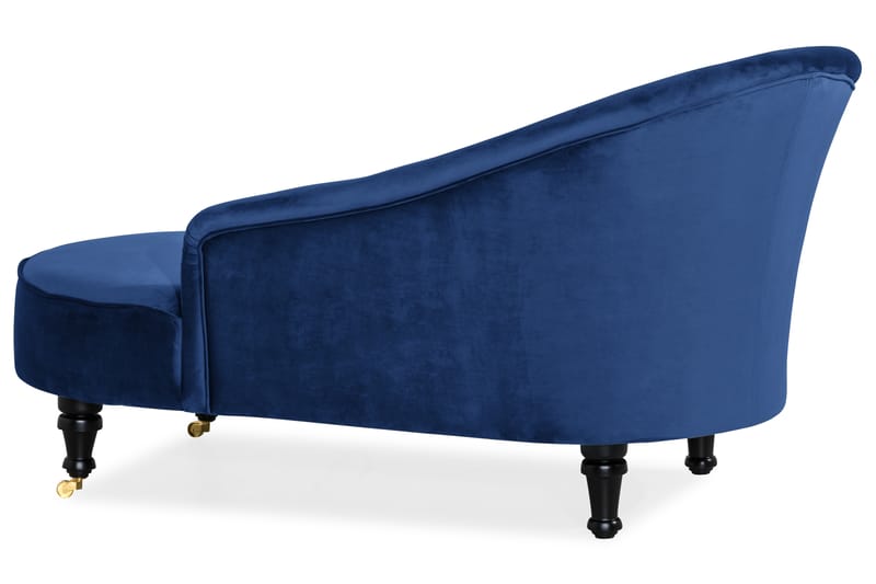 DANA Classic Schäslong Sammet Blå - Möbler - Vardagsrum - Fåtöljer - Liggfåtöljer
