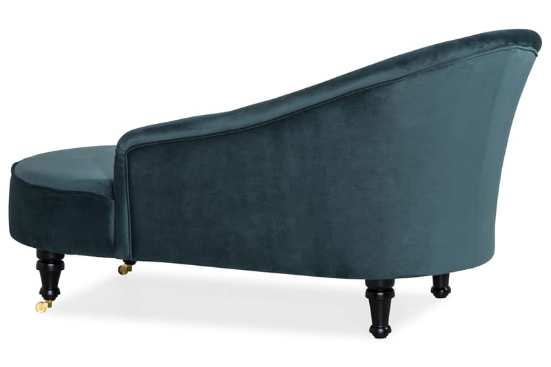 DANA CLASSIC Schäslong Sammet Blågrön - Möbler - Vardagsrum - Fåtöljer - Liggfåtöljer
