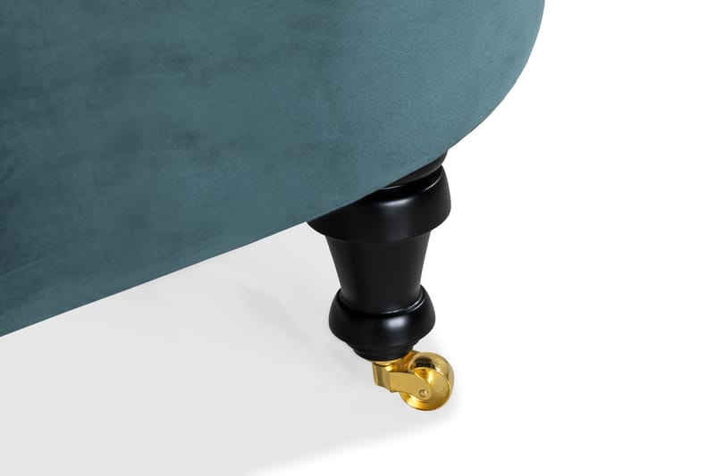 DANA CLASSIC Schäslong Sammet Blågrön - Möbler - Vardagsrum - Fåtöljer - Liggfåtöljer