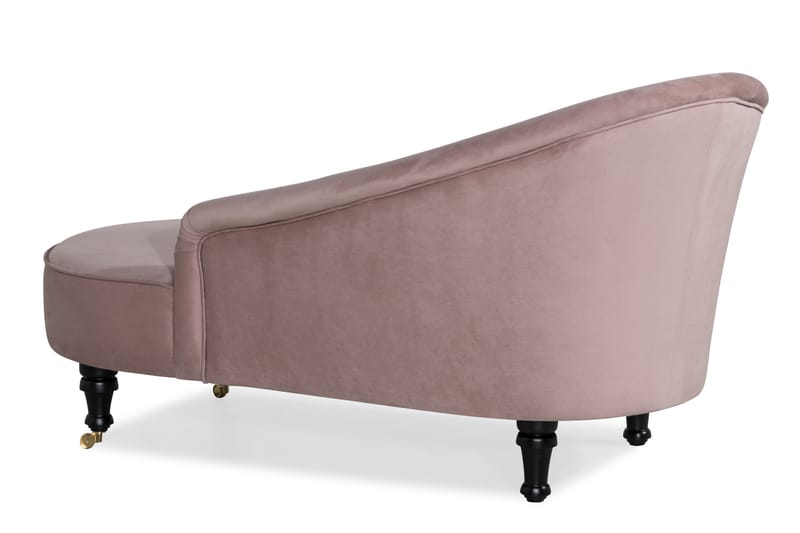 DANA CLASSIC Schäslong Sammet Ljusrosa - Möbler - Vardagsrum - Fåtöljer - Liggfåtöljer