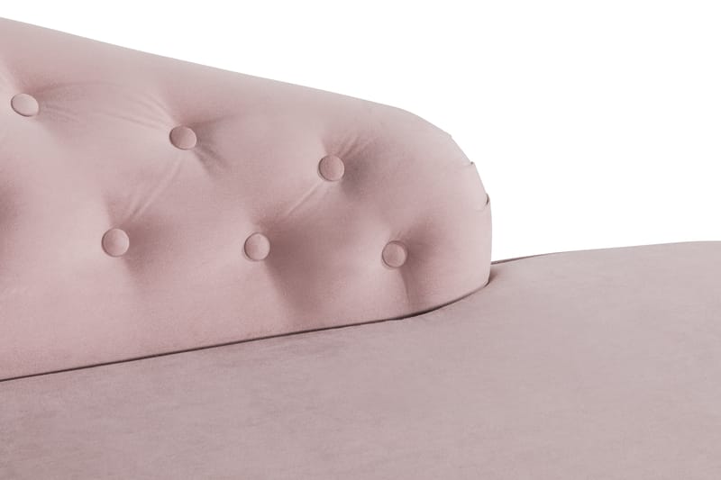 DANA CLASSIC Schäslong Sammet Ljusrosa - Möbler - Vardagsrum - Fåtöljer - Liggfåtöljer