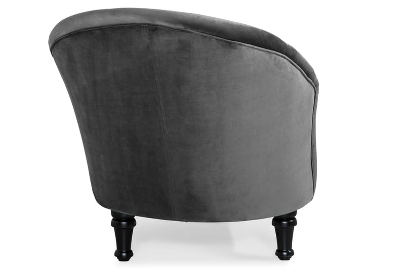 DANA Classic Schäslong Sammet Mörkgrå - Möbler - Vardagsrum - Fåtöljer - Liggfåtöljer