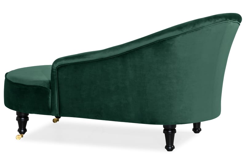 DANA Classic Schäslong Sammet Mörkgrön - Möbler - Vardagsrum - Fåtöljer - Liggfåtöljer