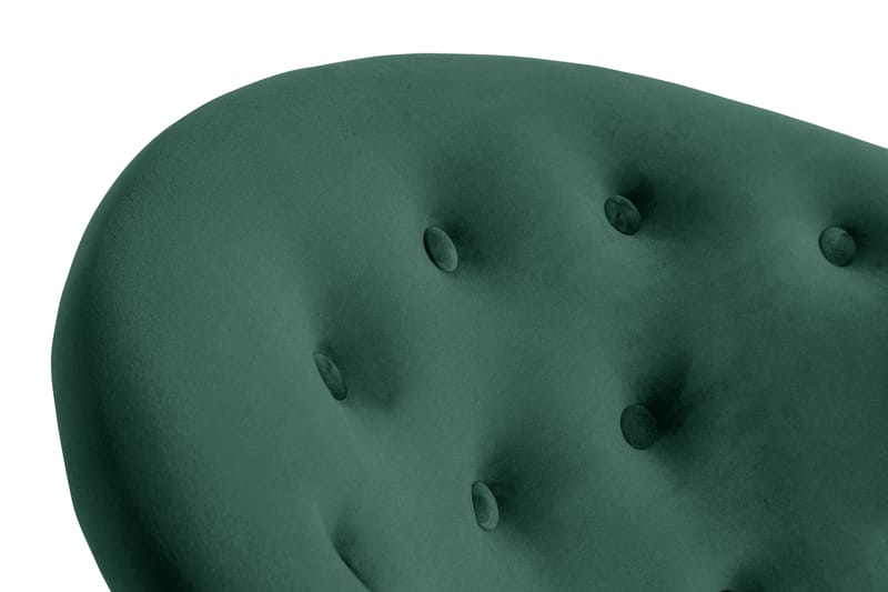 DANA Classic Schäslong Sammet Mörkgrön - Möbler - Vardagsrum - Fåtöljer - Liggfåtöljer