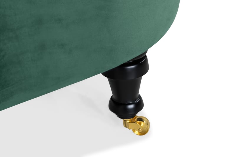DANA Classic Schäslong Sammet Mörkgrön - Möbler - Vardagsrum - Fåtöljer - Liggfåtöljer