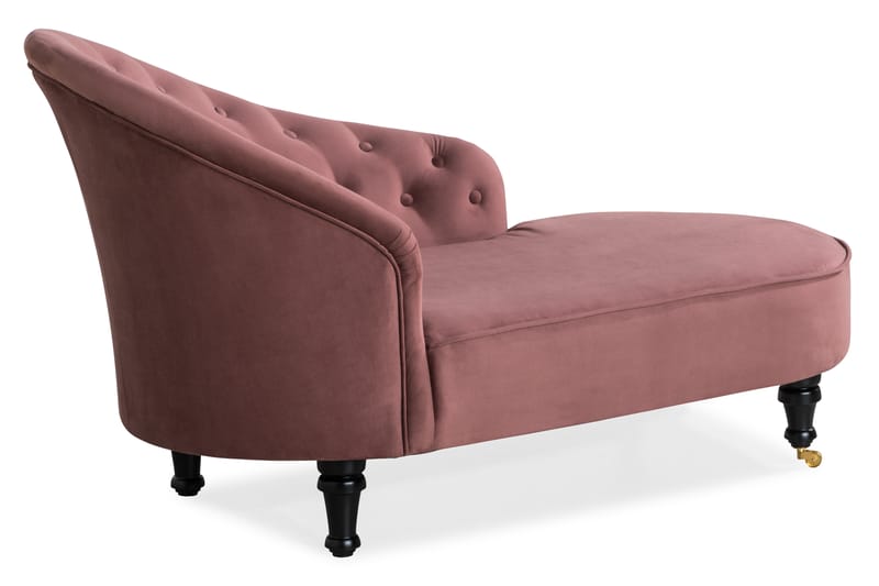 DANA CLASSIC Schäslong Sammet Rostrosa - Möbler - Vardagsrum - Fåtöljer - Liggfåtöljer