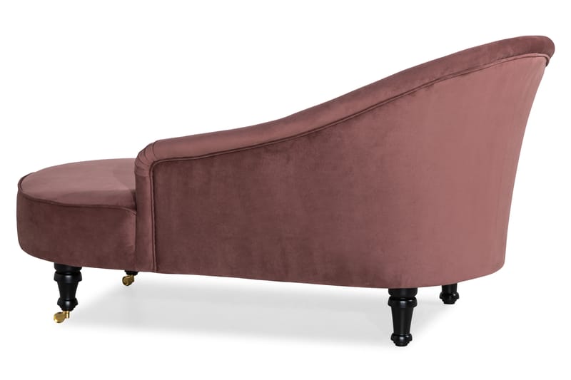 DANA CLASSIC Schäslong Sammet Rostrosa - Möbler - Vardagsrum - Fåtöljer - Liggfåtöljer