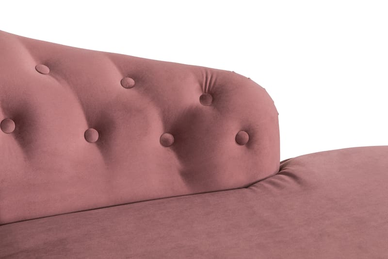 DANA CLASSIC Schäslong Sammet Rostrosa - Möbler - Vardagsrum - Fåtöljer - Liggfåtöljer