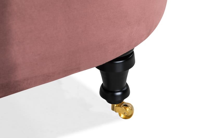 DANA CLASSIC Schäslong Sammet Rostrosa - Möbler - Vardagsrum - Fåtöljer - Liggfåtöljer