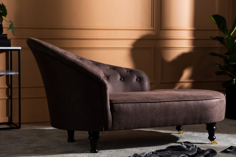 DANA CLASSIC Schäslong Vintage Brun - Möbler - Vardagsrum - Fåtöljer - Liggfåtöljer