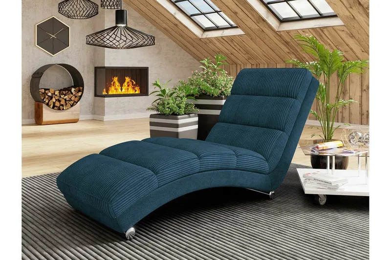 Kintore Liggfåtölj 62 cm 84x NO_BRAND Dark blue - Möbler - Vardagsrum - Fåtöljer - Liggfåtöljer