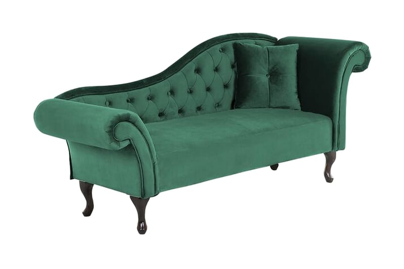 Lattes Schäslong Höger - Sammet/Grön - Möbler - Sovrum - Dagbäddar