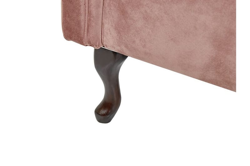 Lattes Schäslong Vänster - Sammet/Rosa - Möbler - Vardagsrum - Fåtöljer - Liggfåtöljer