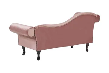 Lattes Schäslong Vänster - Sammet/Rosa - Möbler - Sovrum - Dagbäddar