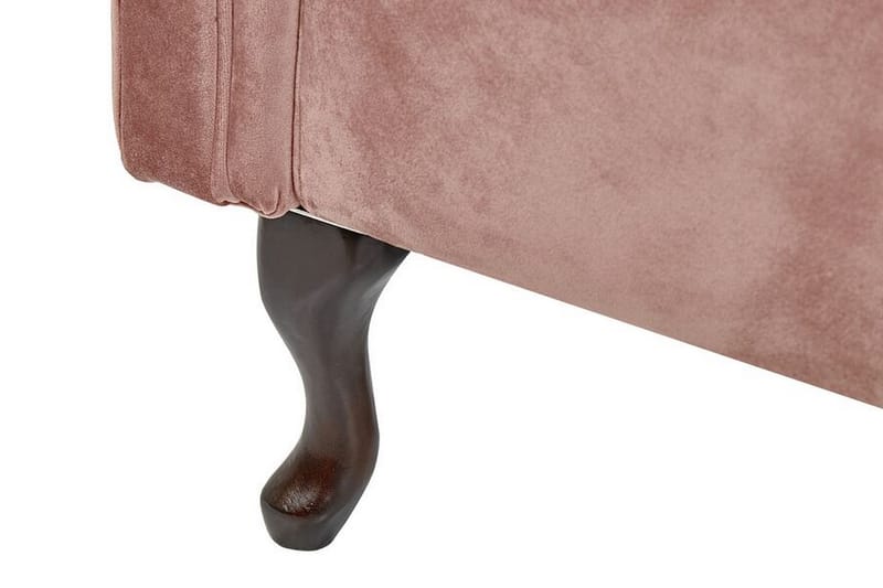 POULAUD Schäslong Höger Sammet/Rosa - Möbler - Vardagsrum - Fåtöljer - Liggfåtöljer