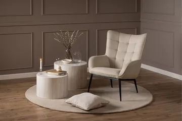 Ravinda Liggfåtölj - Beige - Möbler - Vardagsrum - Fåtöljer - Öronlappsfåtölj