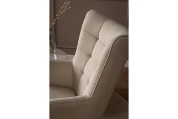 Ravinda Liggfåtölj - Beige - Möbler - Vardagsrum - Fåtöljer - Öronlappsfåtölj