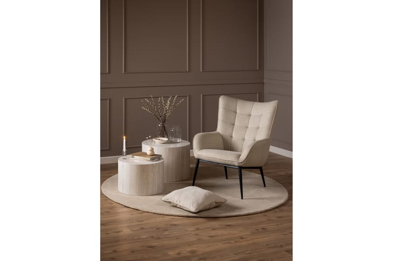 Ravinda Liggfåtölj - Beige - Möbler - Vardagsrum - Fåtöljer - Öronlappsfåtölj