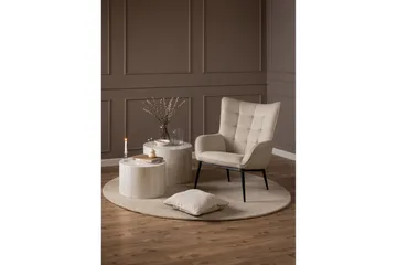 Ravinda Liggfåtölj - Beige - Möbler - Vardagsrum - Fåtöljer - Öronlappsfåtölj