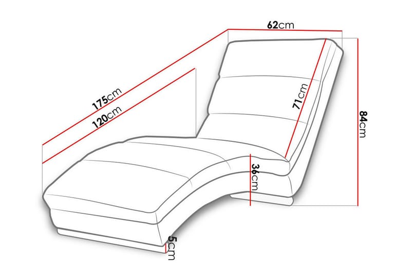 Regalado Liggfåtölj - Svart - Möbler - Vardagsrum - Fåtöljer - Liggfåtöljer