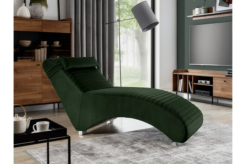 Staffin Liggfåtölj 73 cm NO_BRAND Dark green - Möbler - Vardagsrum - Fåtöljer - Liggfåtöljer