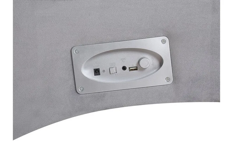 Volans Schäslong med Bluetooth-högtalare - Sammet/Grå - Möbler - Vardagsrum - Fåtöljer - Liggfåtöljer