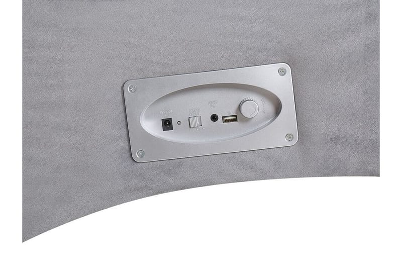 Volans Schäslong med Bluetooth-högtalare - Sammet/Grå - Möbler - Vardagsrum - Fåtöljer - Liggfåtöljer