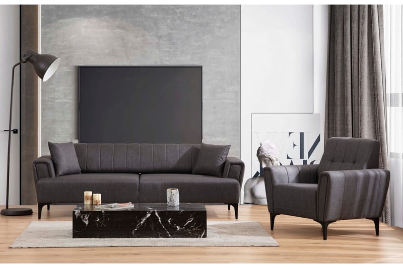 Lilesville Fåtölj - Mörkgrå - Möbler - Vardagsrum - Fåtöljer