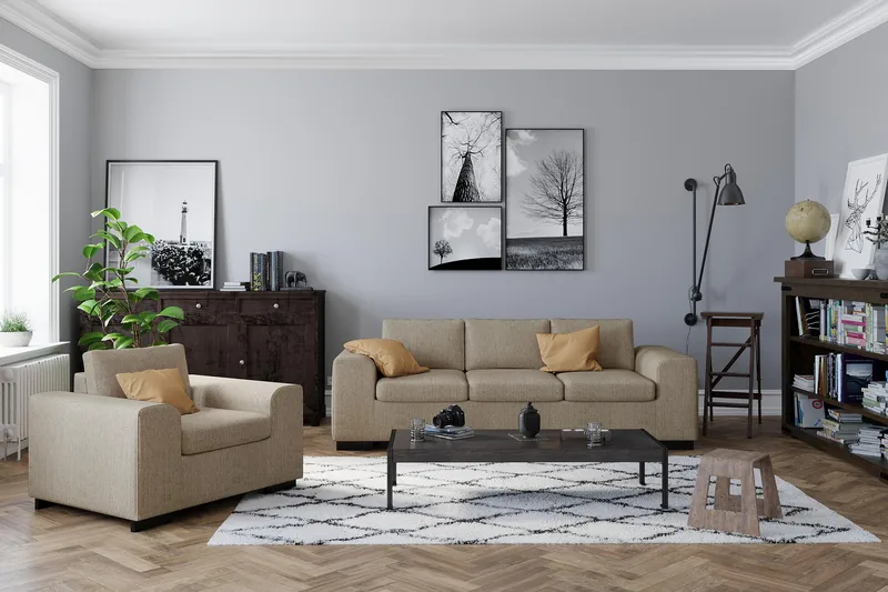 Link Fåtölj - Beige - Möbler - Vardagsrum - Fåtöljer