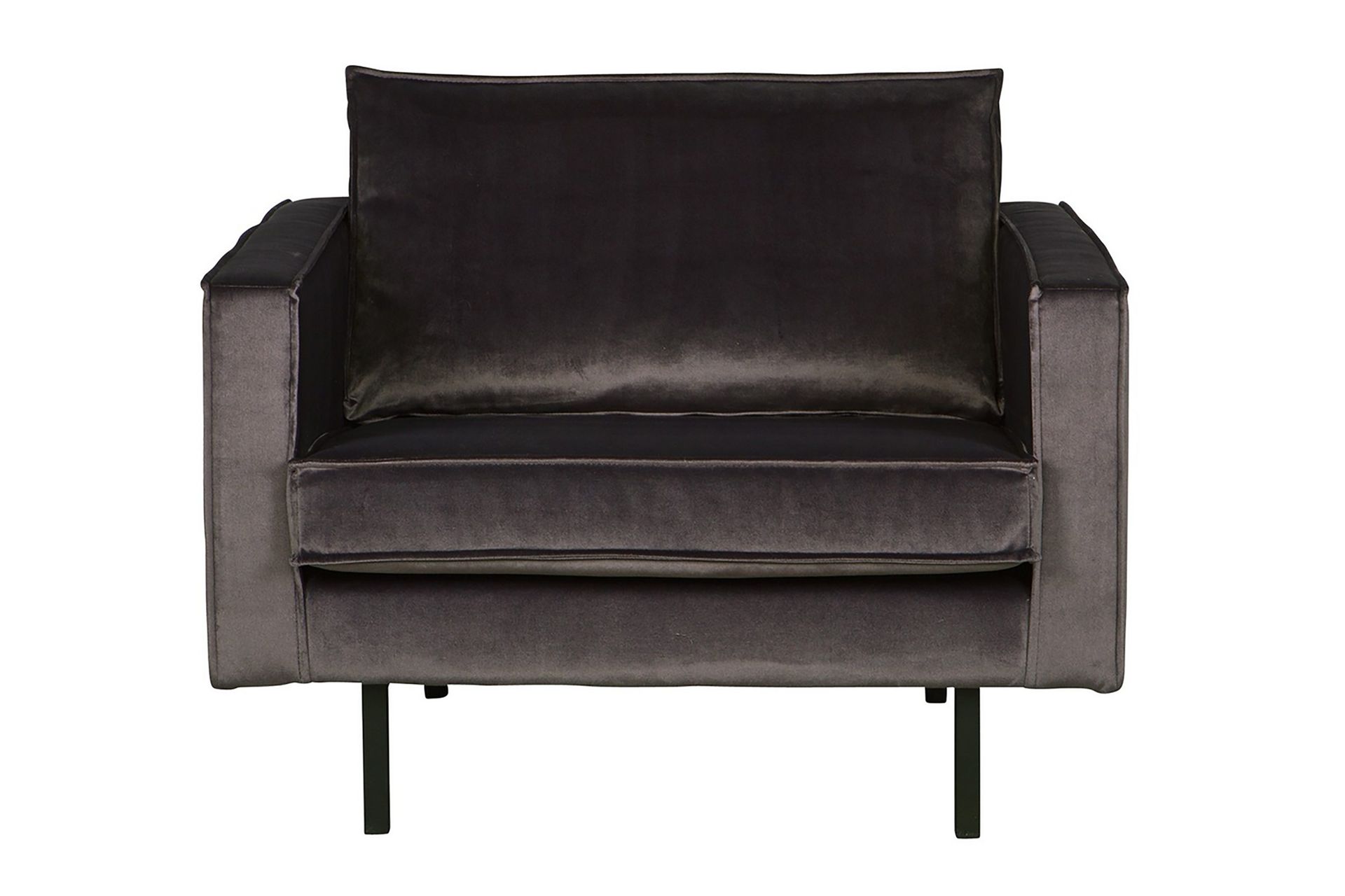 lissbon sammetsfåtölj - antracit