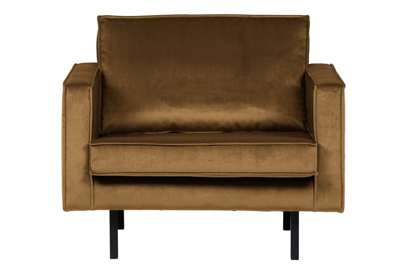 Lissbon Sammetsfåtölj - Honungsgul - Möbler - Vardagsrum - Fåtöljer - Sammetsfåtölj