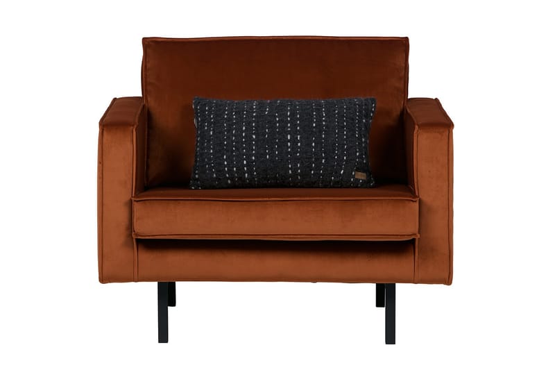 Lissbon Sammetsfåtölj - Rost - Möbler - Vardagsrum - Fåtöljer - Sammetsfåtölj