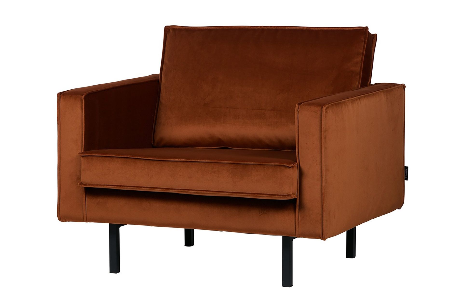 lissbon sammetsfåtölj - rost