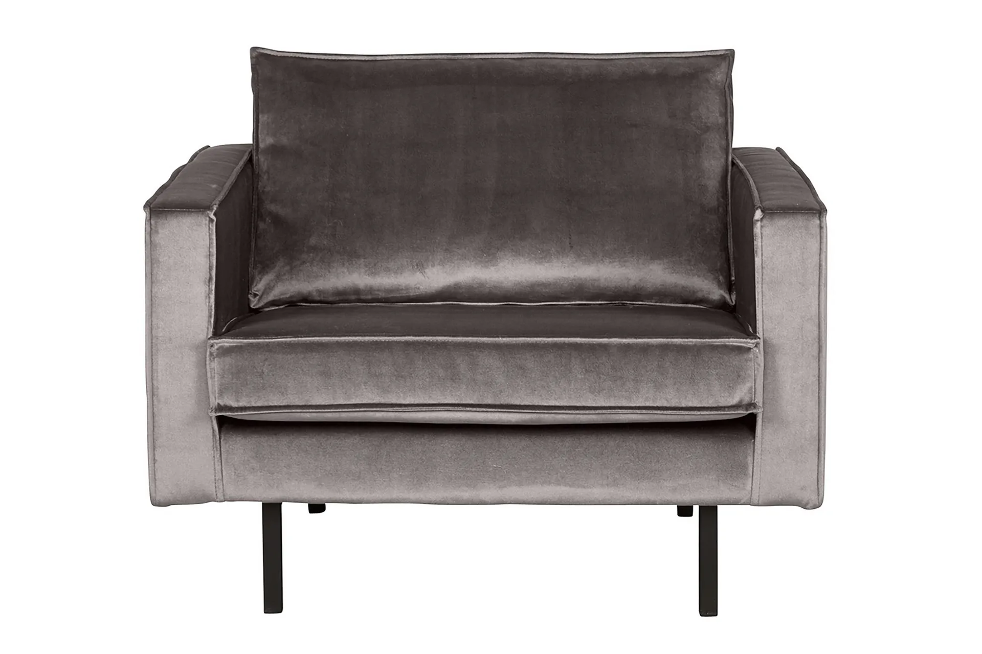 lissbon sammetsfåtölj - taupe