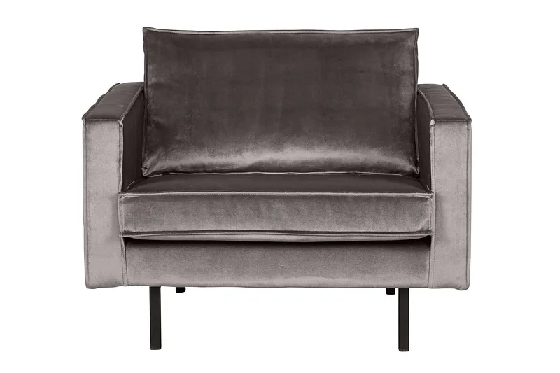 Lissbon Sammetsfåtölj, Taupe